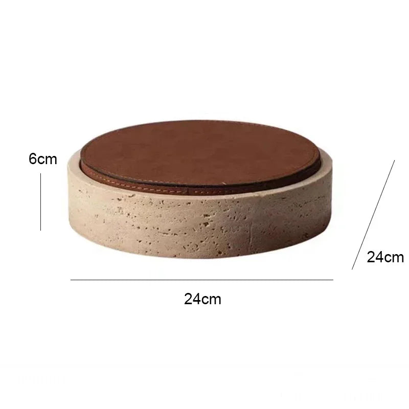Boîte Bijoux Cuir Marbré Luxe Rangement
