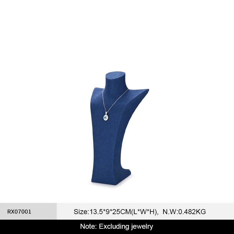 Buste Collier Velours Vitrine Bijouterie