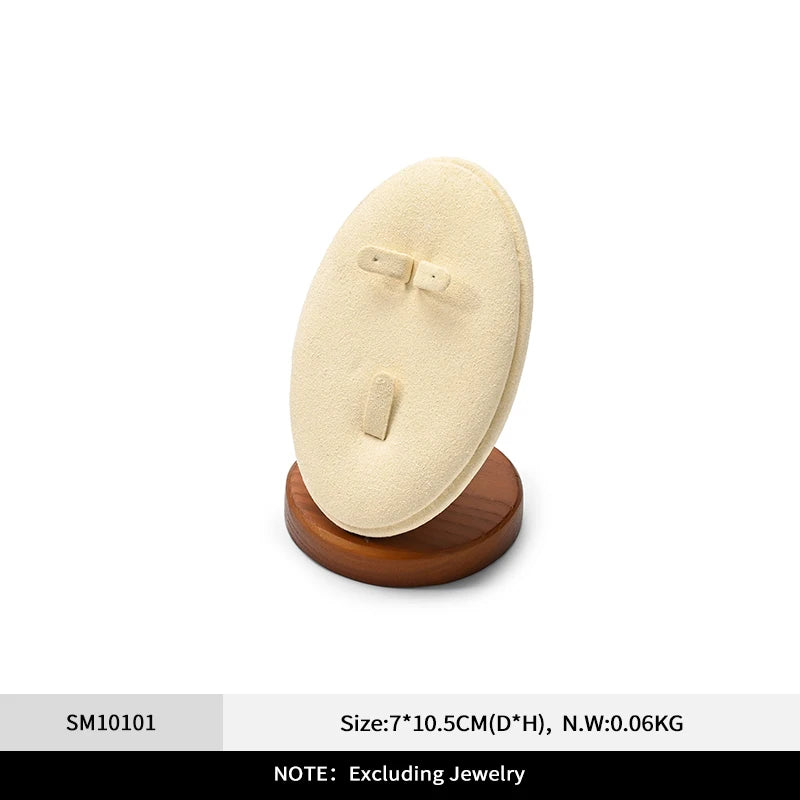 Présentoir Bijoux Bois Beige Collier Multifonctions