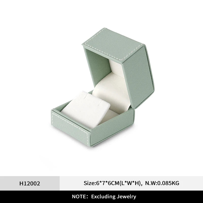 Boîte Bijoux Velours Vert Coffret Mariage
