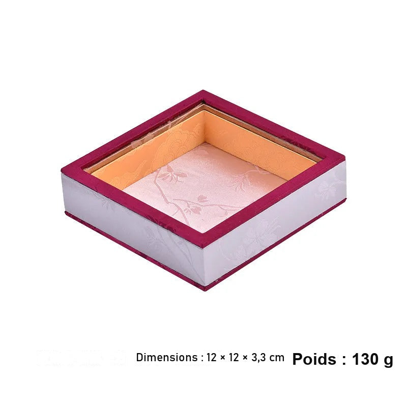 Boîte à bijoux tissu floral – vue 8