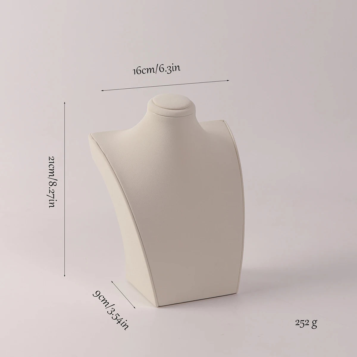 Présentoir Collier Cuir Buste Bijoutier
