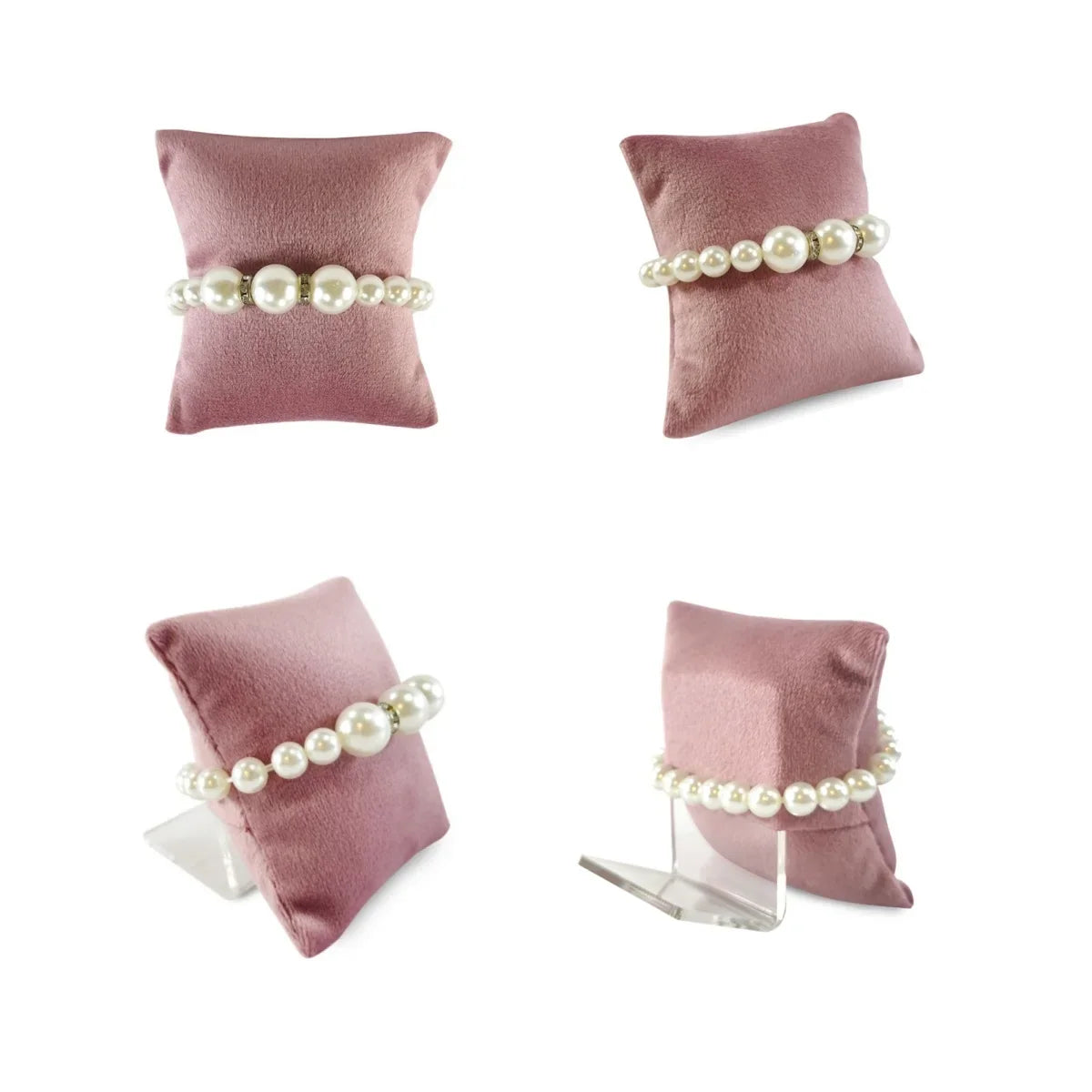 Coussin Montre Velours Multicolore Avec Support