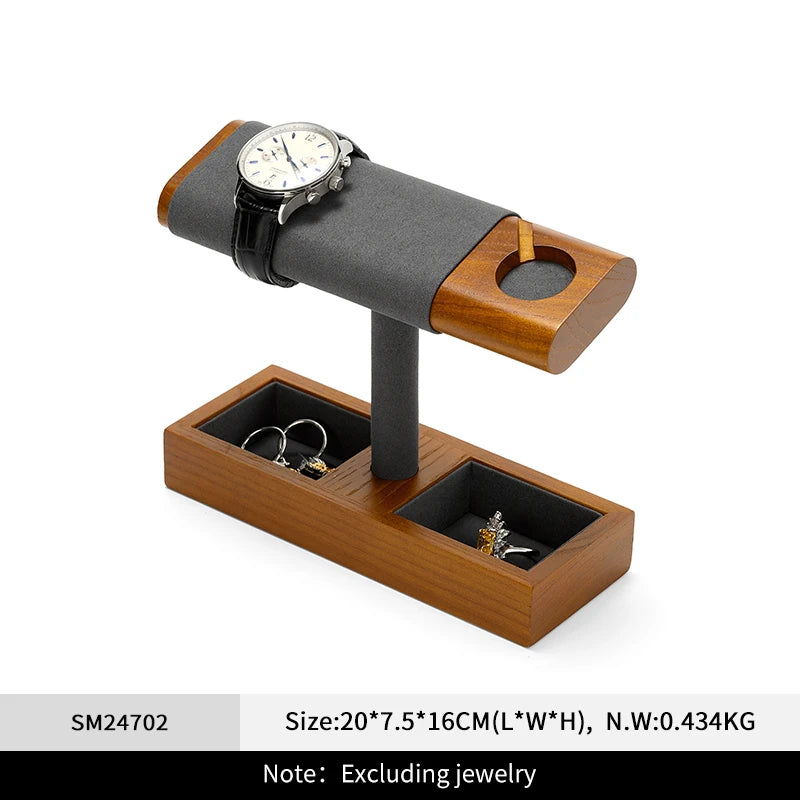 Présentoir Montre Bois Chargeur Applewatch Support