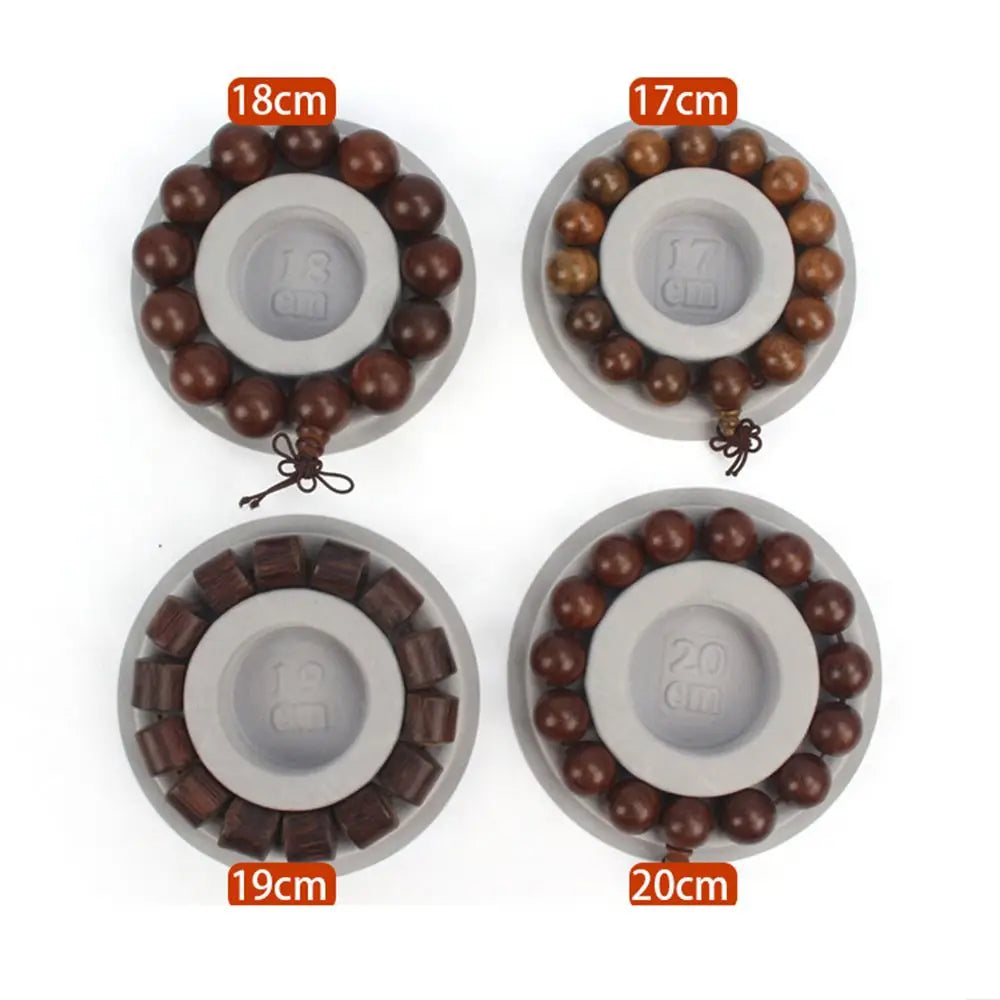 Présentoir Bracelet Velours Gris Mesure Calibrage