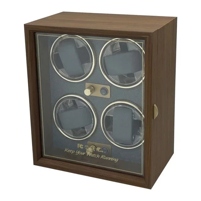 Coffre Fort Montre Bois LED Rotatif 1 6 Emplacements