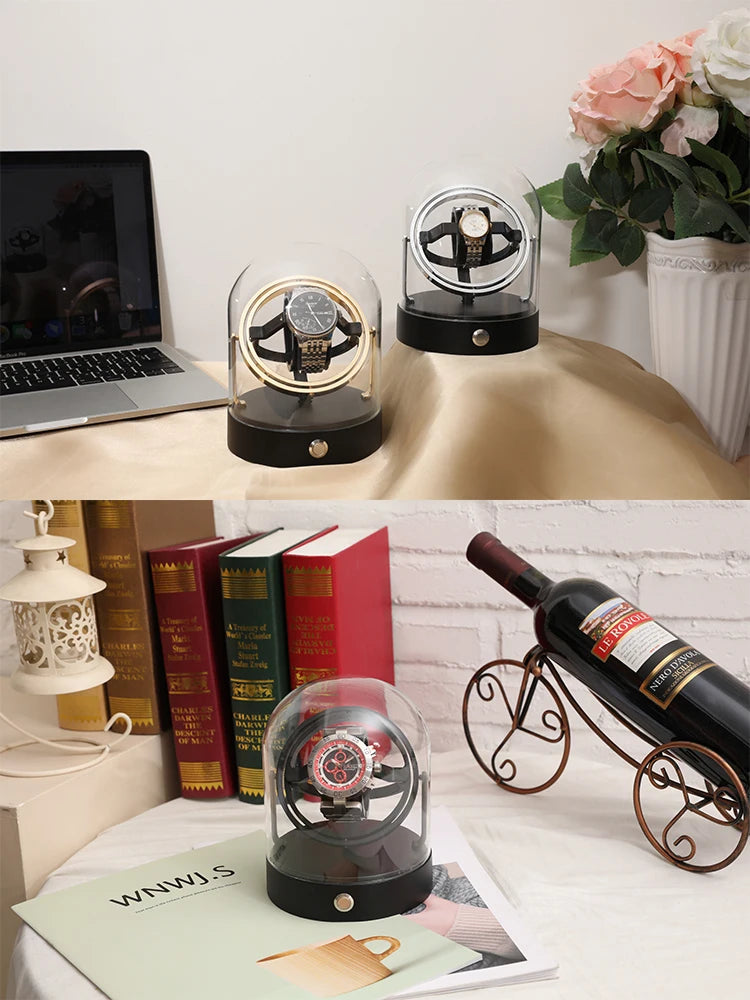 Remontoir Montre Métal Luxe Cylindre Vitrine