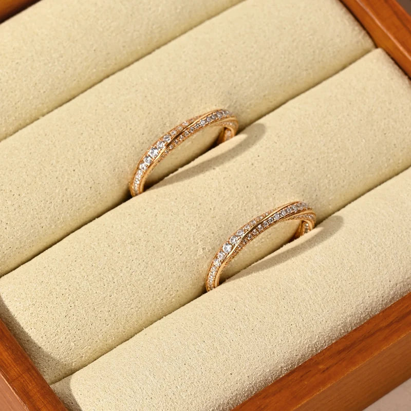 Plateau Bague Bois Velours Bijouterie