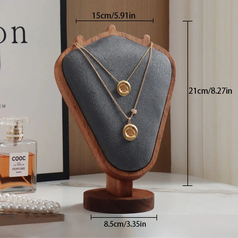 Présentoir de Comptoir Collier Métal Velours