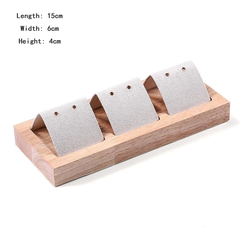 Présentoir Boucle d'oreille Bois Velours Multi-Positions