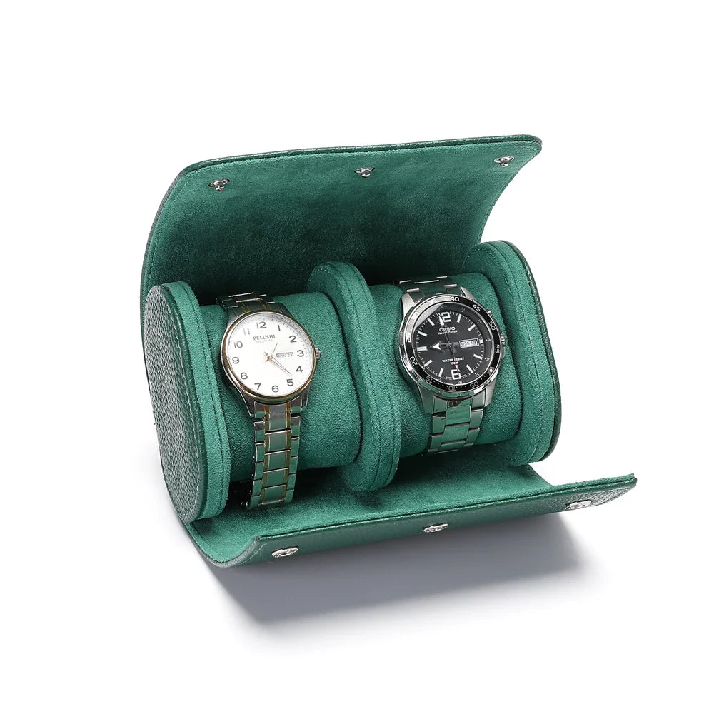 Étui Voyage Montre Cuir Rouleau Premium