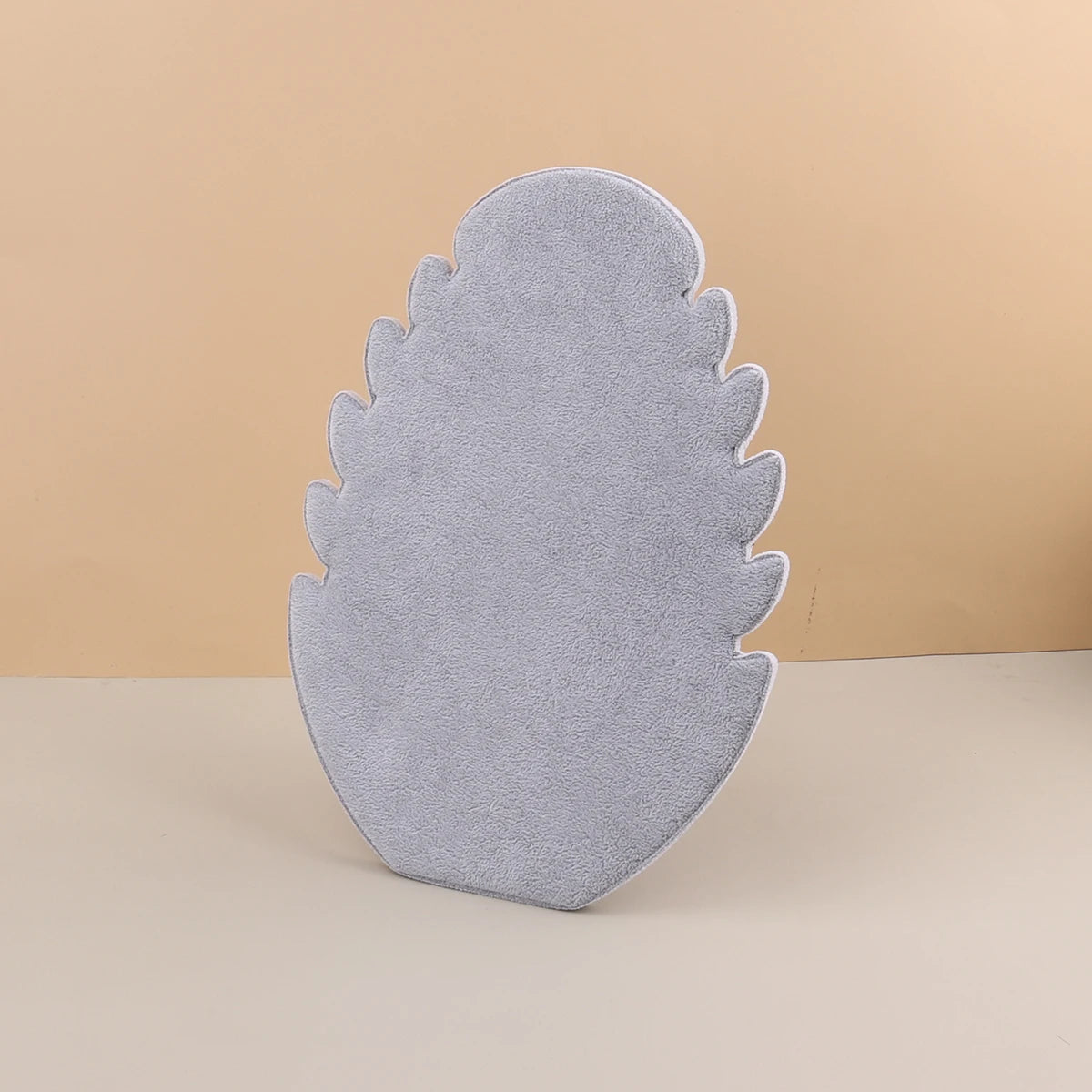 Présentoir Collier Velours Feuille Plat