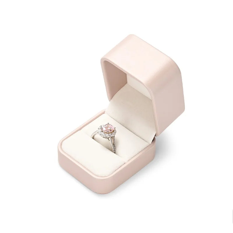 Boite Bijoux Cuir Mariage Bague Collier Multi Couleurs