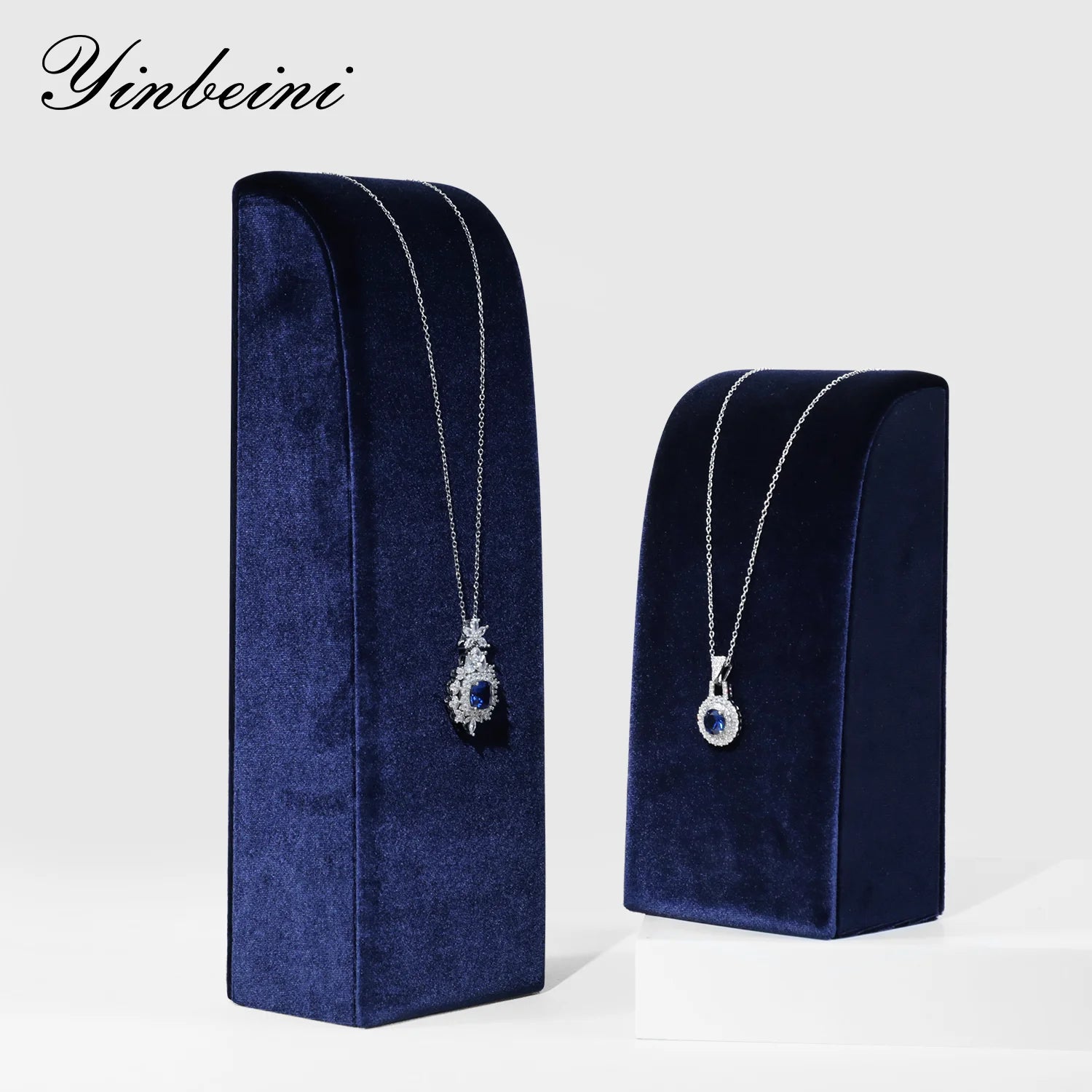 Présentoir Collier Velours Vertical Multicolore