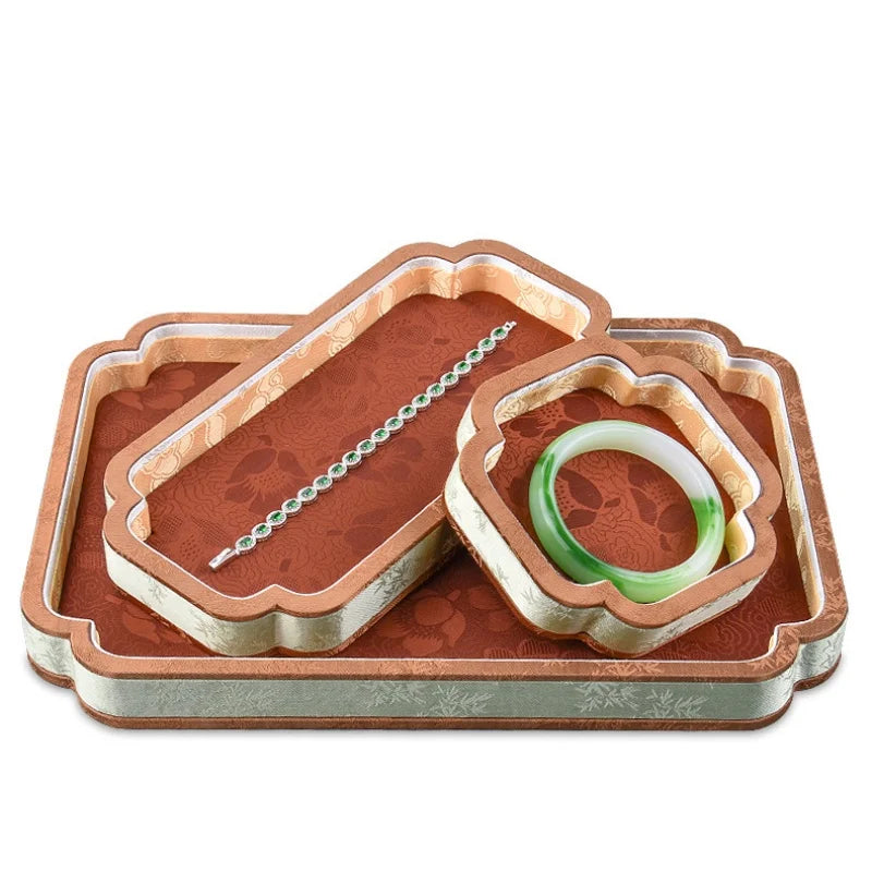 Boîte Bijoux Velours Jade Royale Anti-Poussière