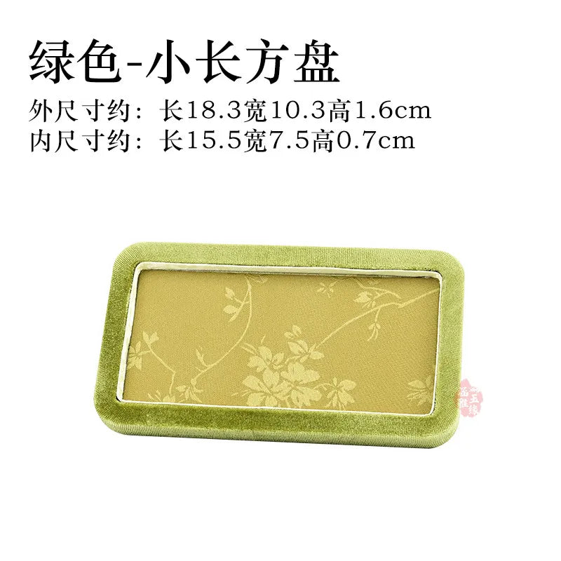 Plateau Bijoux Velours Brodé Chinois Perles