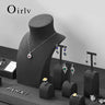 Présentoir Bijoux Velours Gris Boutique