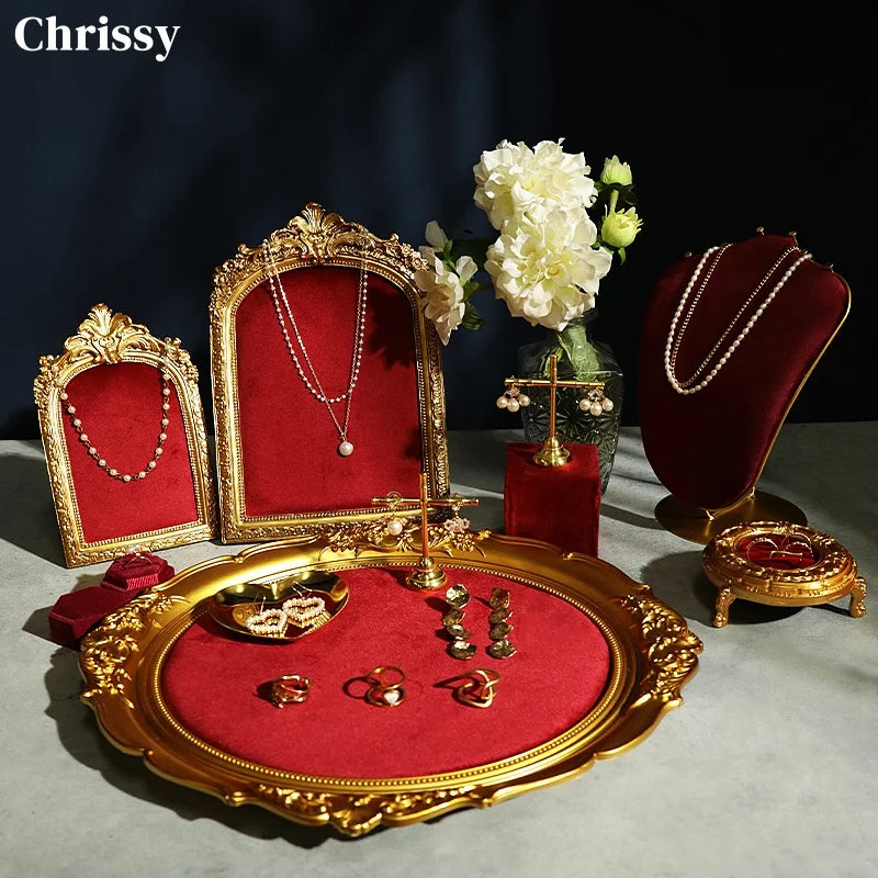 Présentoir Bijoux Métal Cadre Vintage Vitrine