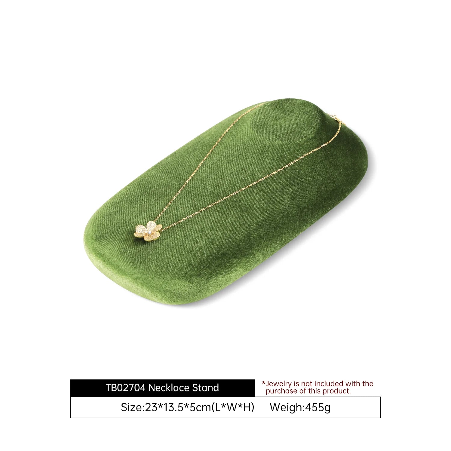 Présentoir Collier Velours Horizontal Pendentif