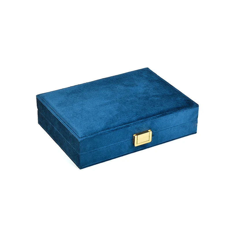 Boîte à Bijoux Velours Bois Voyage Femme