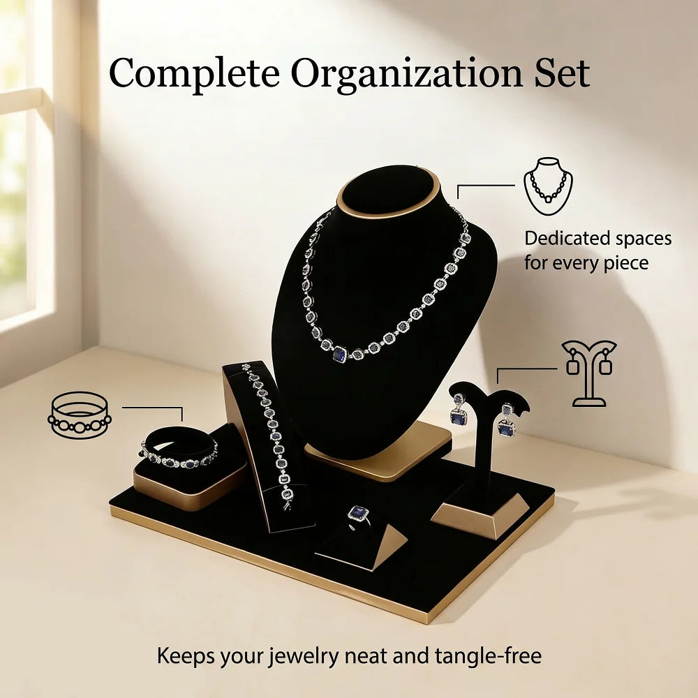 Présentoir Bague Velours Mannequin Collier Bracelet