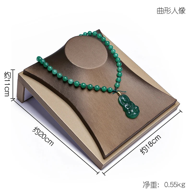 Présentoir Bague Simili Cuir Bracelet Pendentif