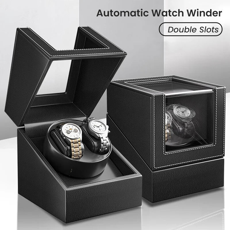 Remontoir Montre Cuir Double Silencieux