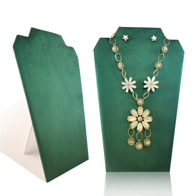 Présentoir Collier Velours Plat Multicolore