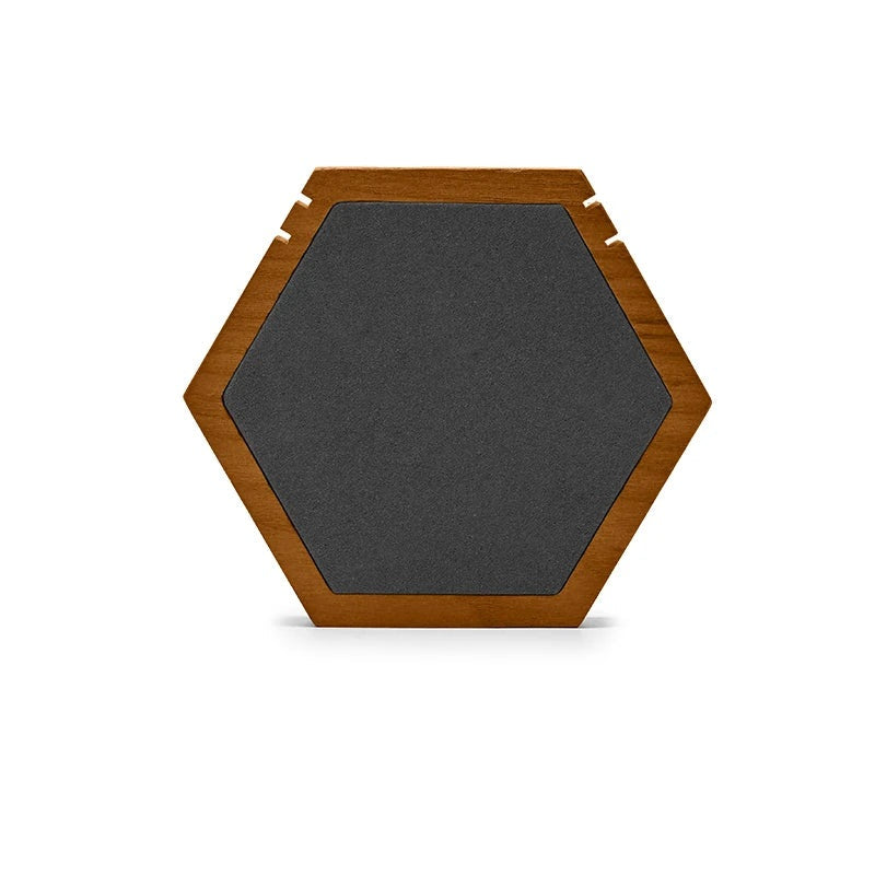 Présentoir Collier Bois Hexagonal Suspendu Vitrine