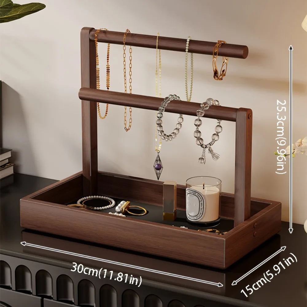 Présentoir Bracelets Bois Pin Multicouche Rétro