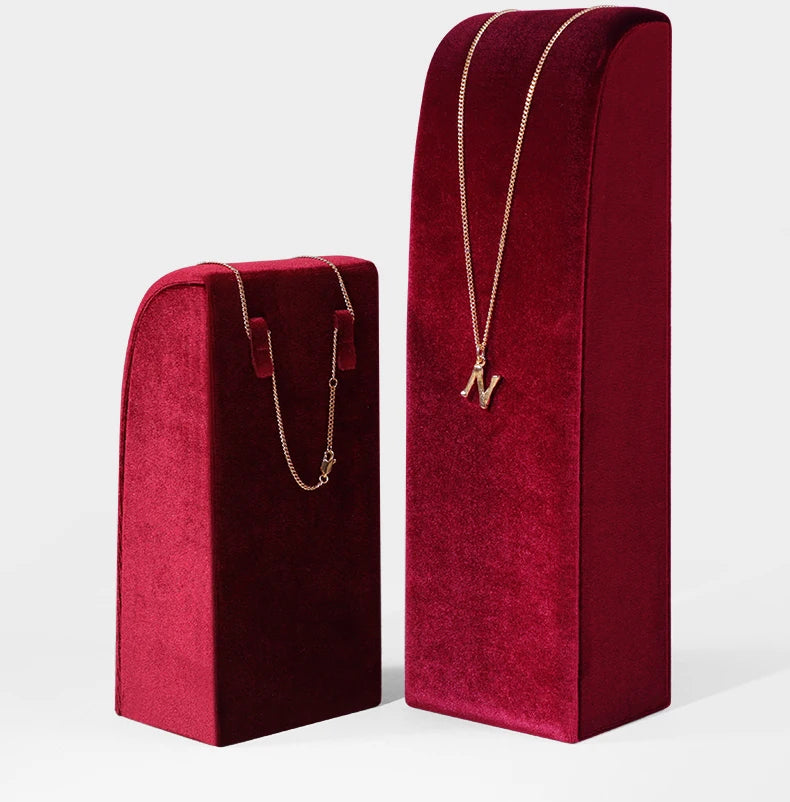 Présentoir Collier Velours Vertical Multicolore