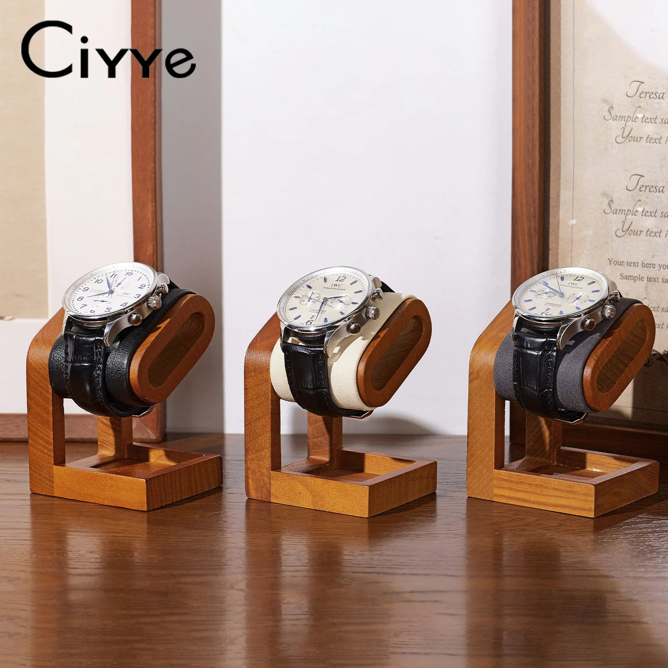 Présentoir Montres Bois Massif Bracelets