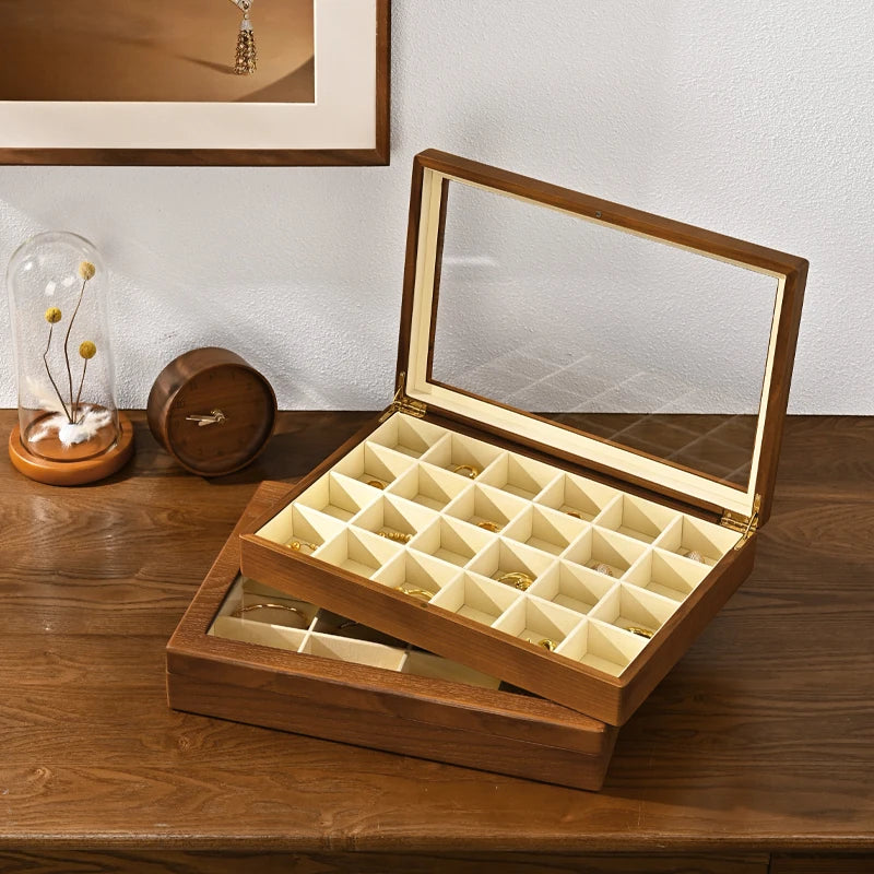 Boîte Bijoux Bois Multi-Configurations Vitrine