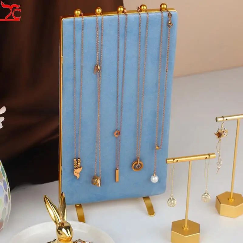Présentoir Bijoux Velours Comptoir Double Face