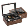 Boîte Montres Bois 8 Emplacements Vitrine