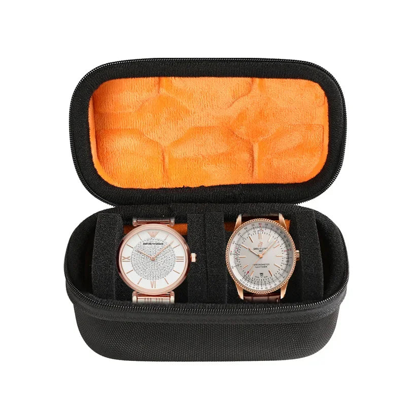 Boîte Montre Cuir Voyage Nylon Étanche