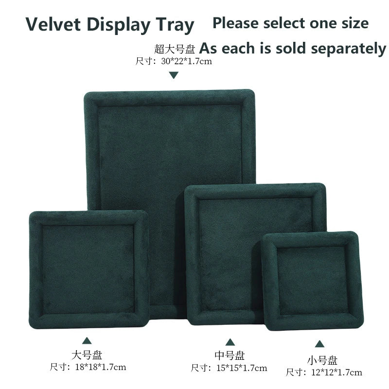 Plateau Bijoux Velours Multi-Tailles Vitrine