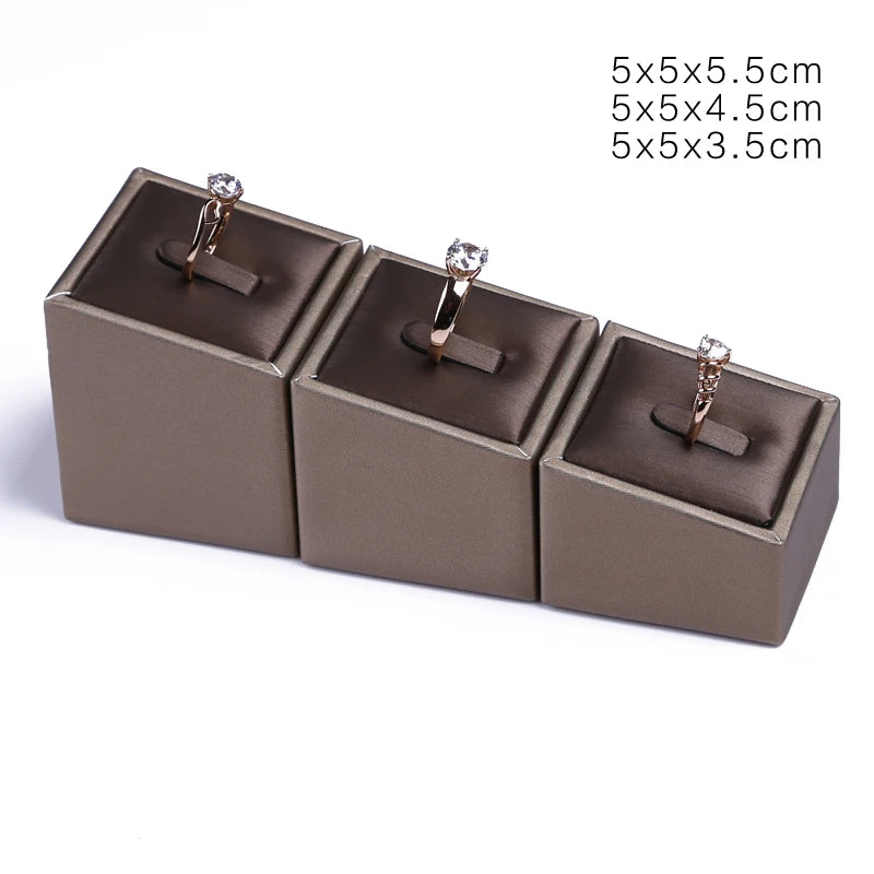 Présentoir Cuir PU Collier Bague Bracelet Pendentif Vitrine