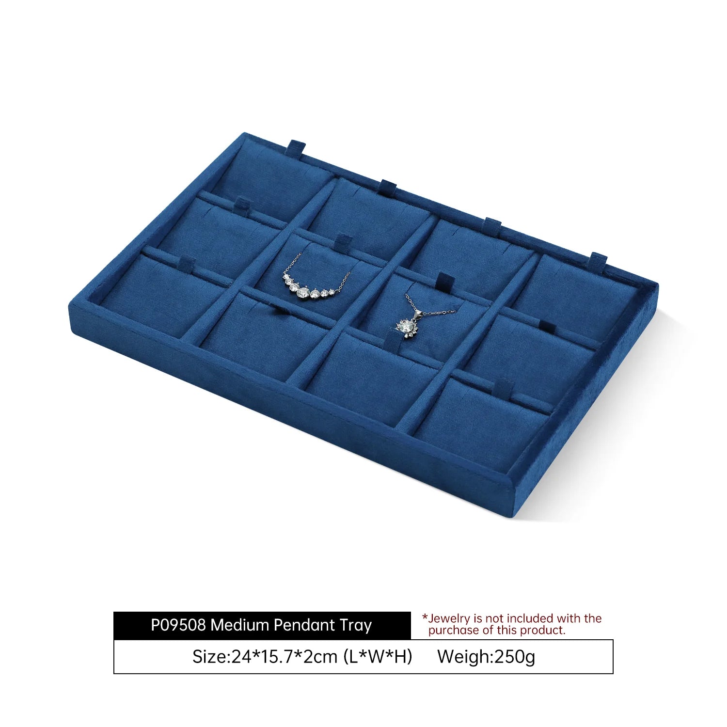 Plateau Bijoux Velours Tiroirs Multi Compartiments