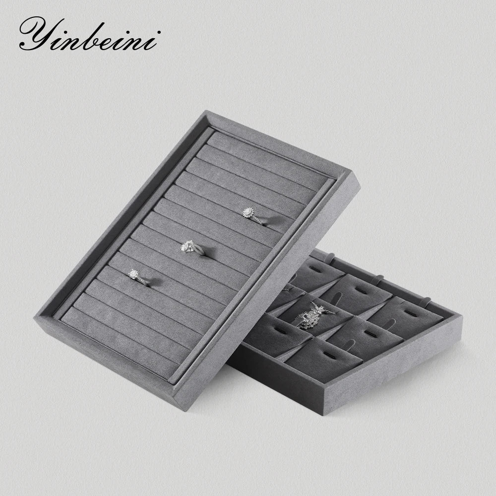 Plateau Velours Empilable Multi-Bijoux Bague Bracelet