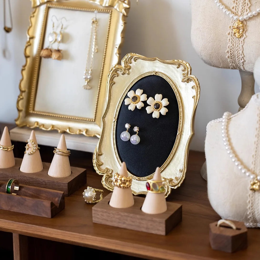 Presentoir Bijoux Vintage Bambou Reglable Boutique
