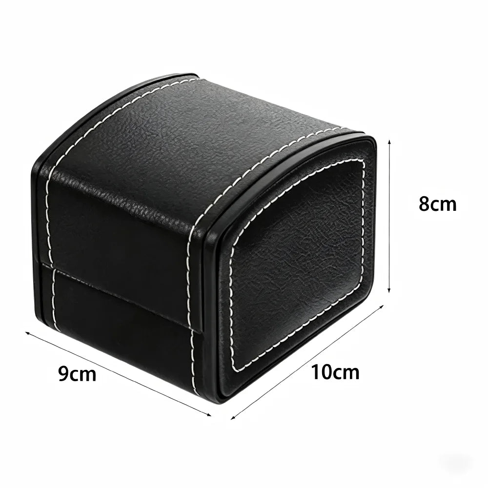 Boîte Montre Cuir Coussin Voyage Premium