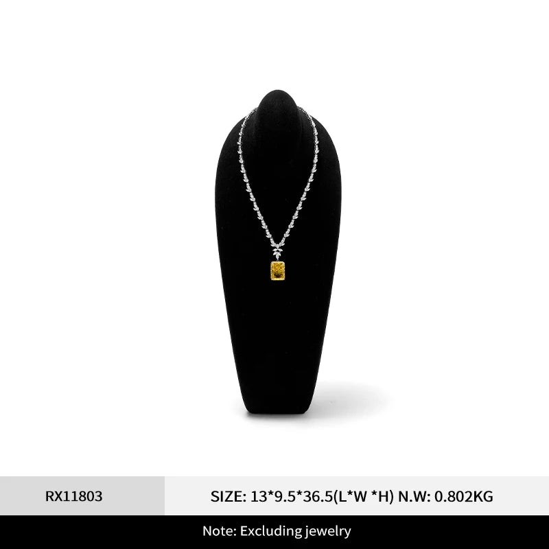 Buste Collier Cou Microfibre Présentation Vitrine