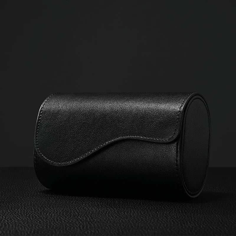 Étui Voyage Montre Cuir Duo Ovale Compact