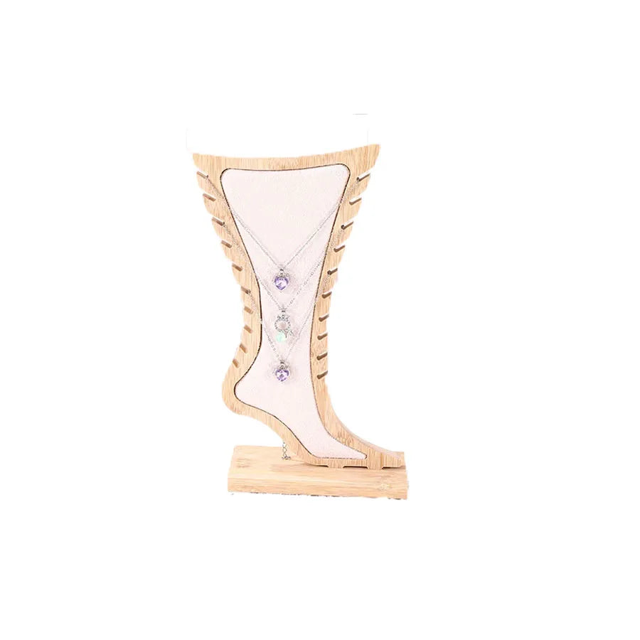 Présentoir Bois Pied Cheville Collier Bijoux
