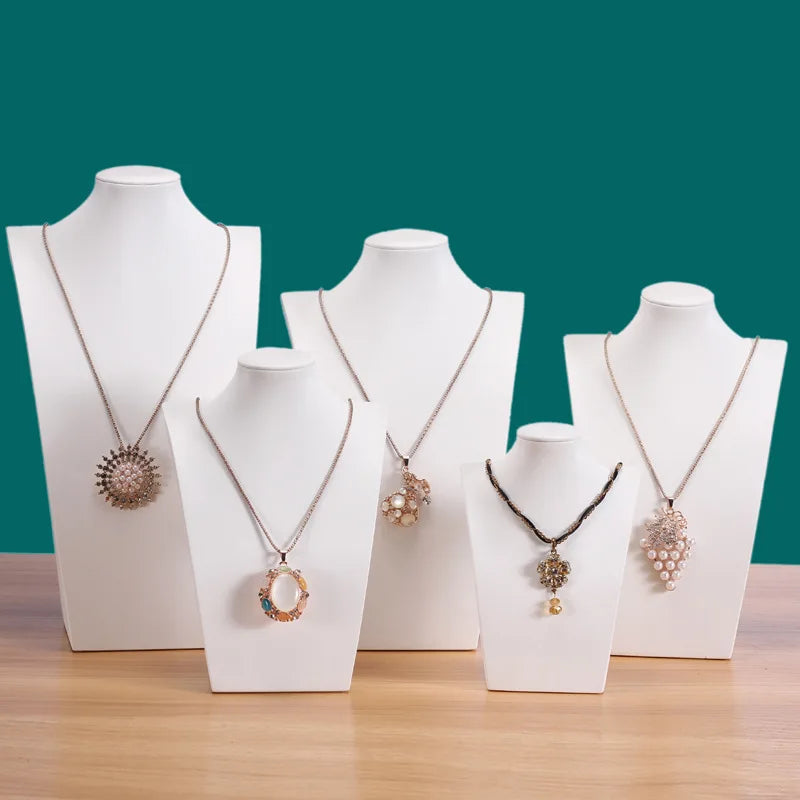 Buste Collier Plastique Présentoir Vitrine