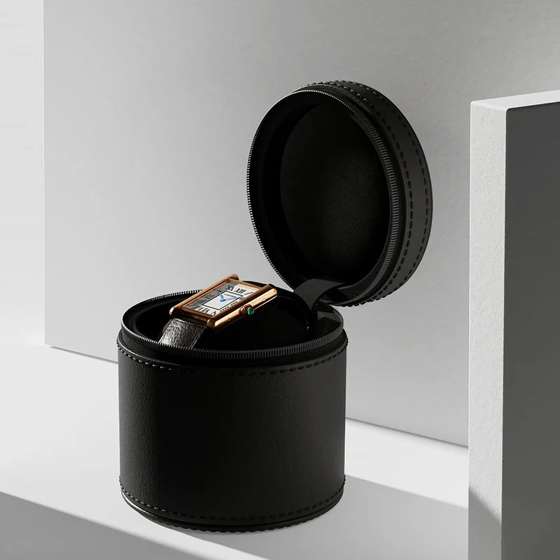 Étui Montre Cuir Voyage Pochette Luxe