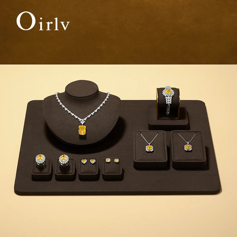 Buste Collier Daim Microfibre Vitrine Bijoux