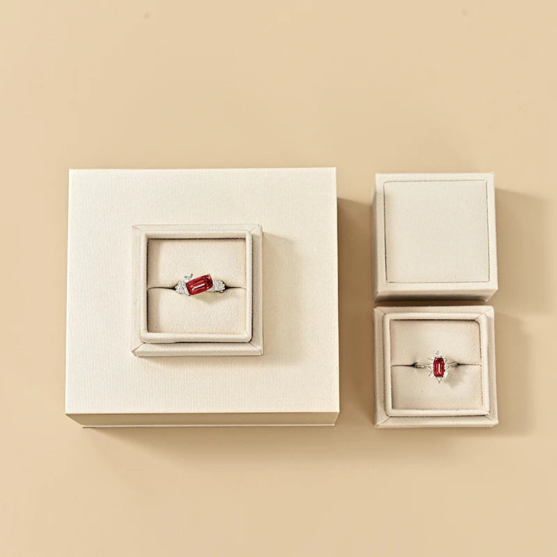 Coffret Bague Velours Demande Mariage Cadeau