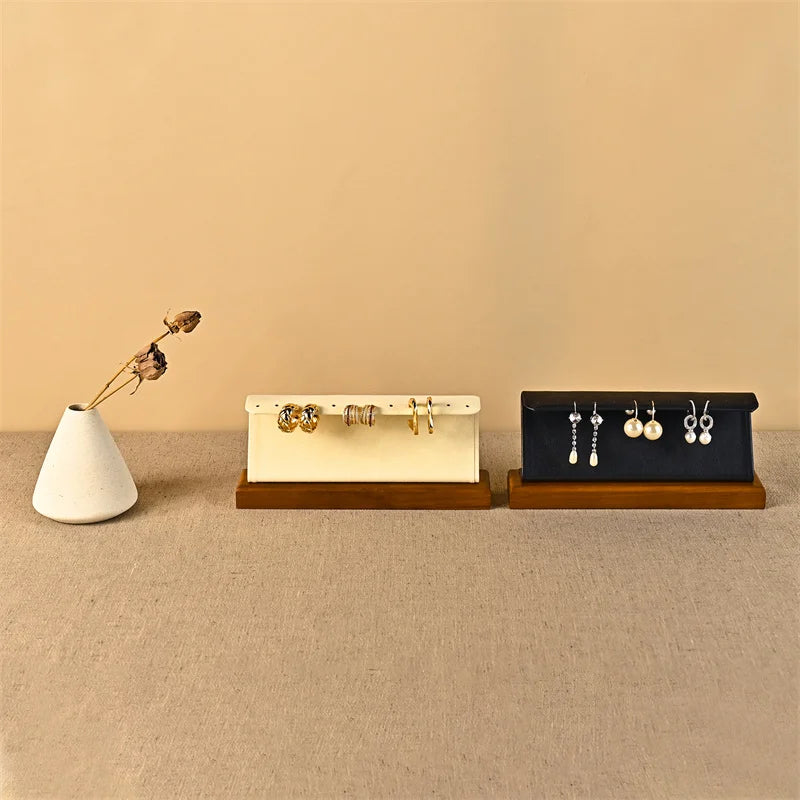 Présentoir Boucles Oreilles Bois Vitrine Bijoux